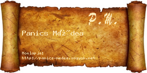 Panics Médea névjegykártya